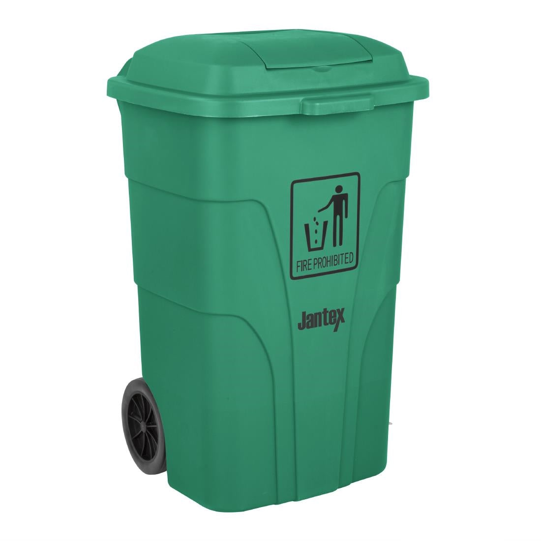 Jantex 120Ltr Wheelie Bin with Foot Pedal Green - HC924