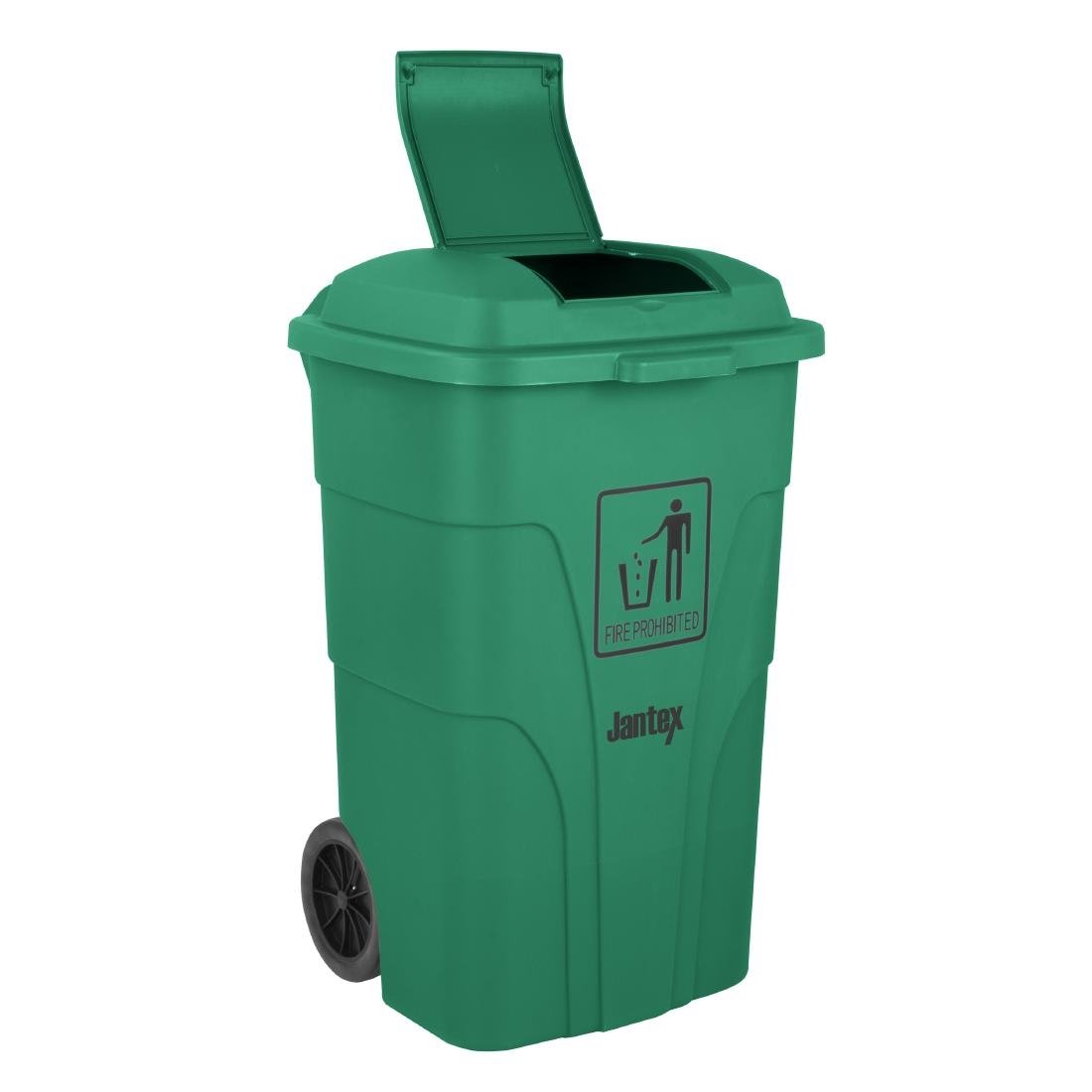 Jantex 120Ltr Wheelie Bin with Foot Pedal Green - HC924