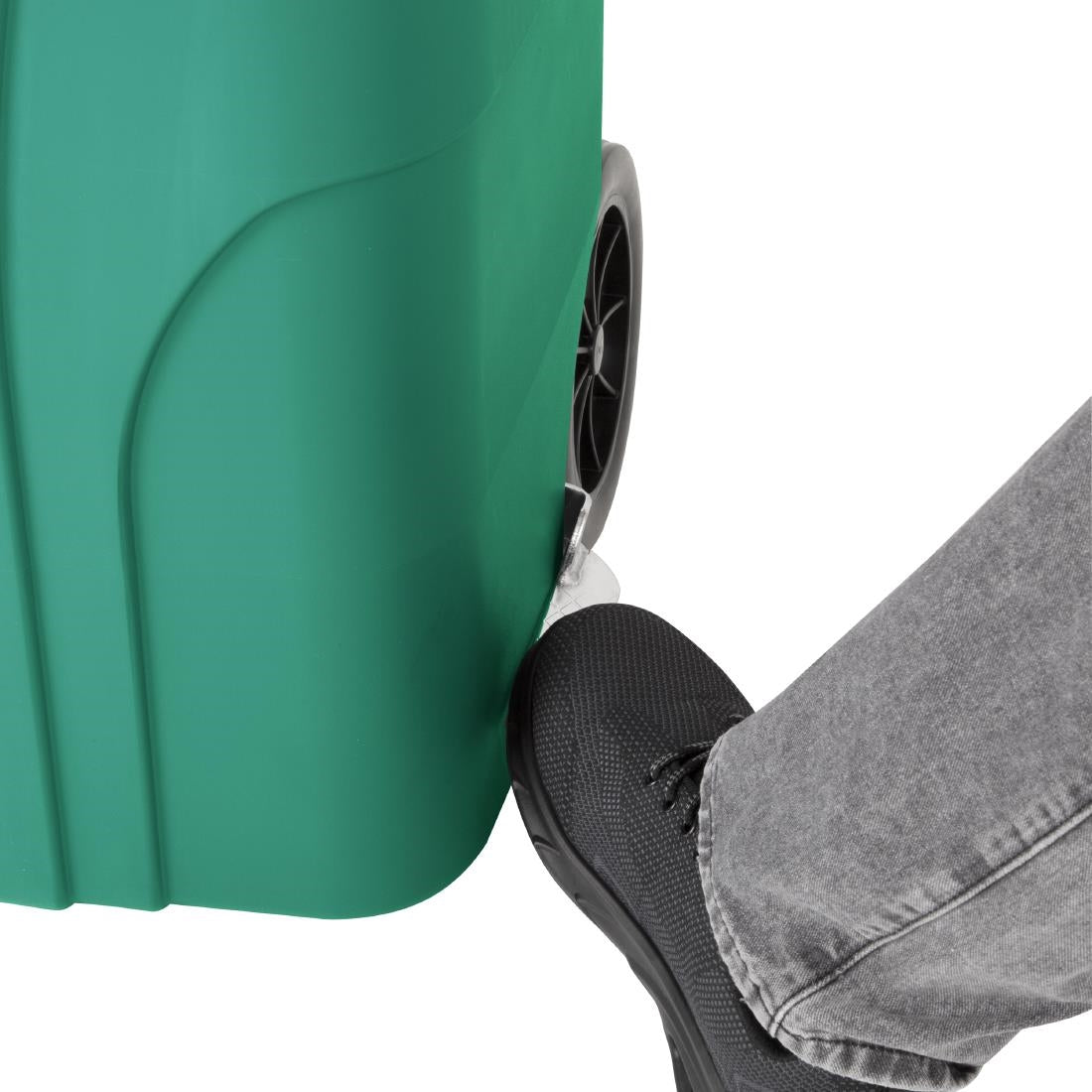 Jantex 120Ltr Wheelie Bin with Foot Pedal Green - HC924