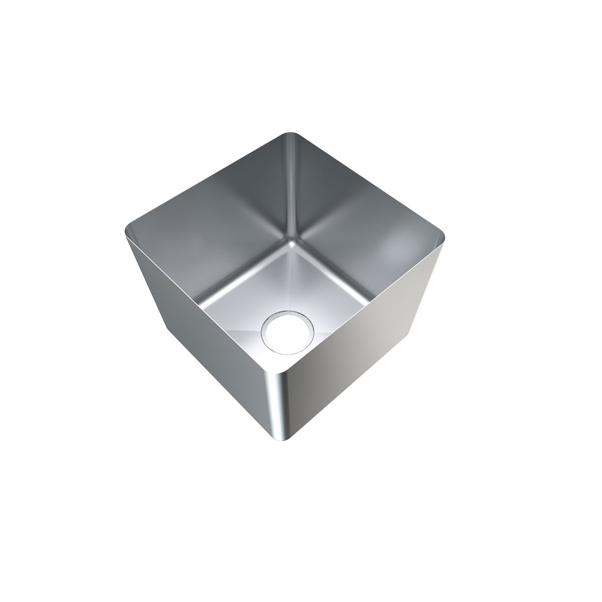 12mm Hand Fabricated Economy Sink Bowl, 400x400x250 - HFS11