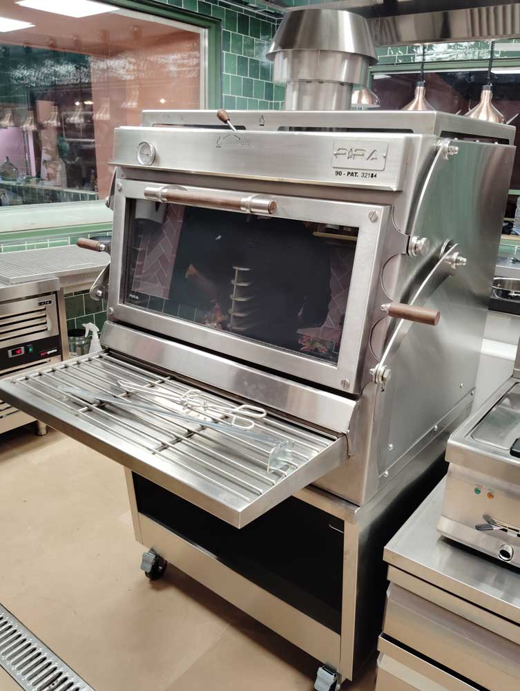 Pira 90 Silver ED Charcoal Oven - 500.107