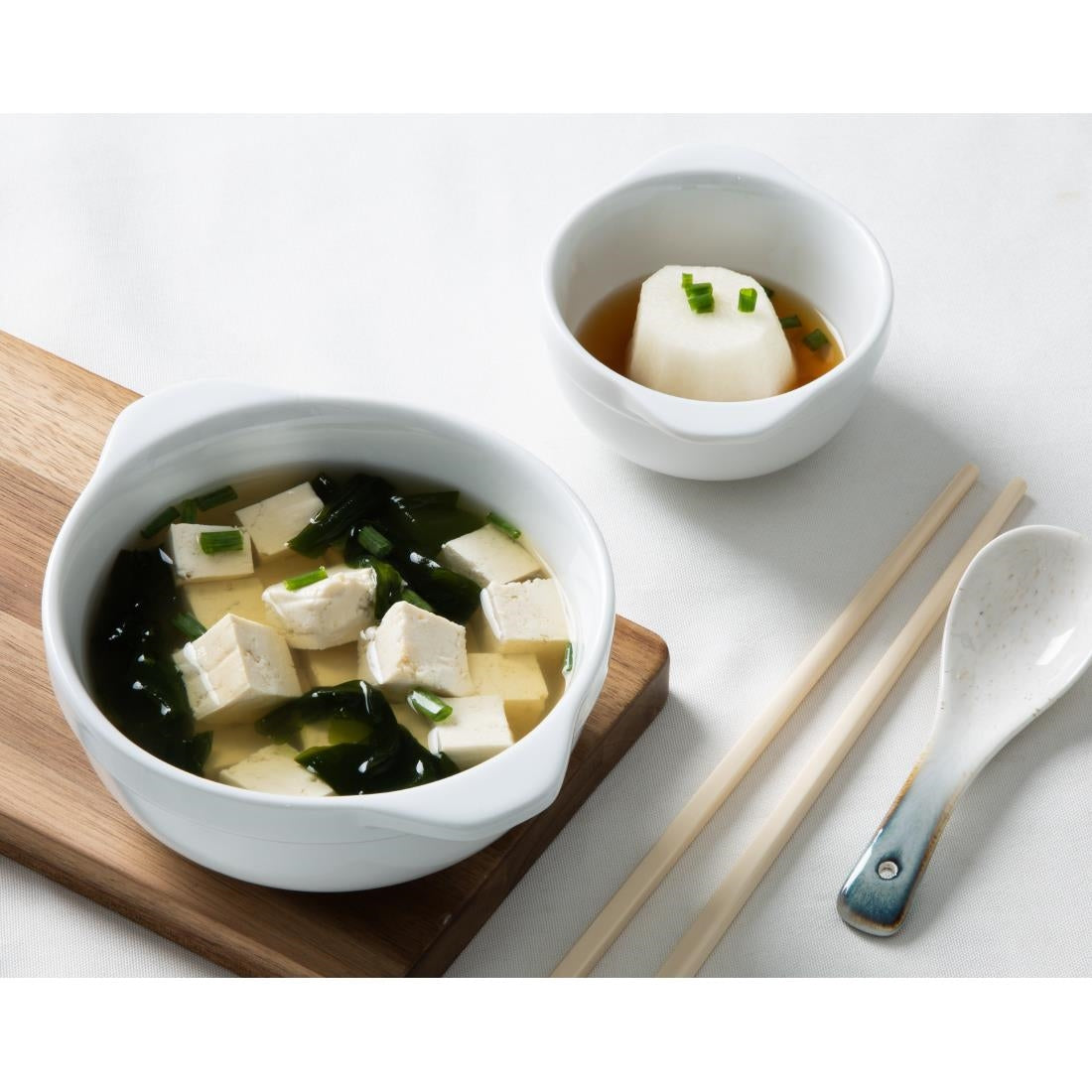 Olympia Whiteware Eared Bowls 250ml (6 Pack) - HP853