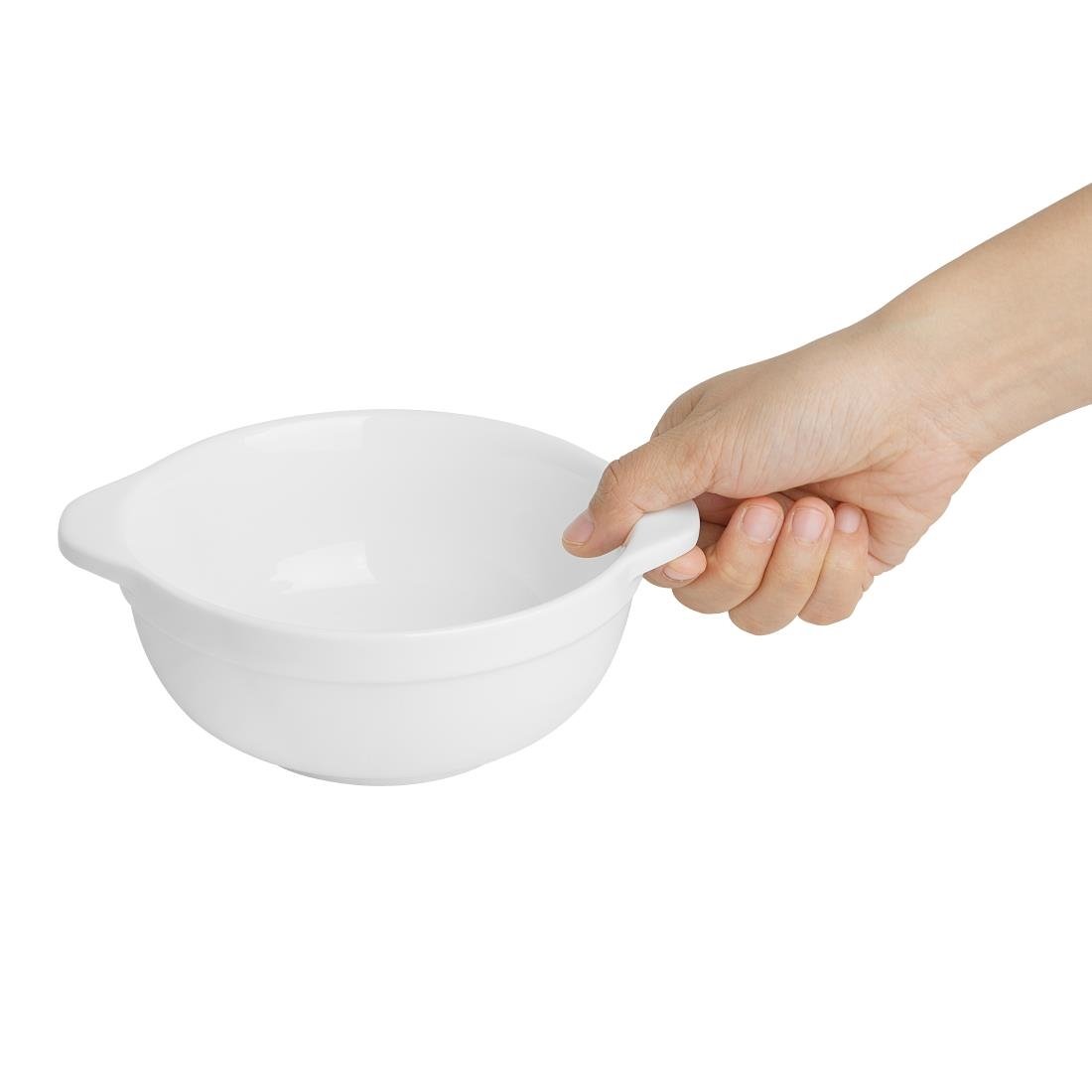 Olympia Whiteware Eared Bowls 640ml (4 Pack) - HP854
