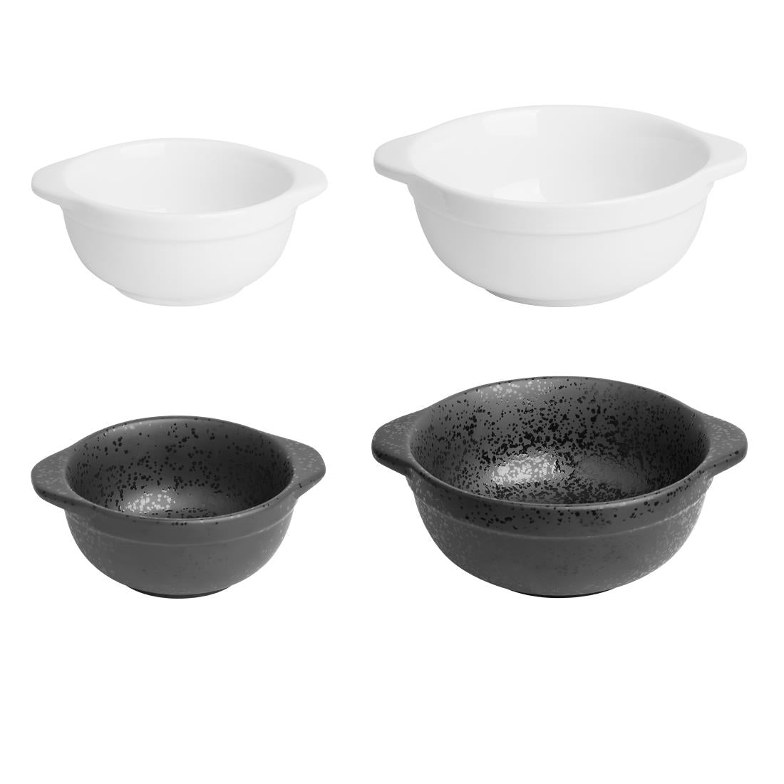 Olympia Whiteware Eared Bowls 640ml (4 Pack) - HP854