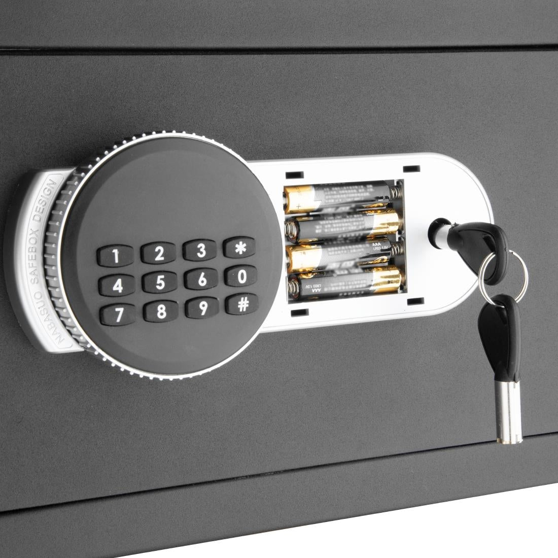Bolero Standard Hotel Room Safe Black 200x310x200mm - HP950