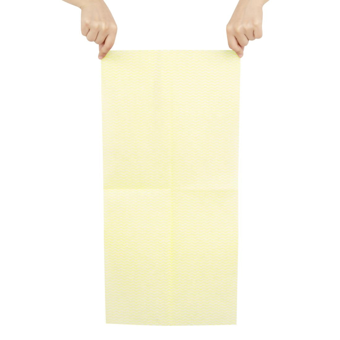 Jantex Non-Woven Cloths Yellow (Pack of 50) - HS595