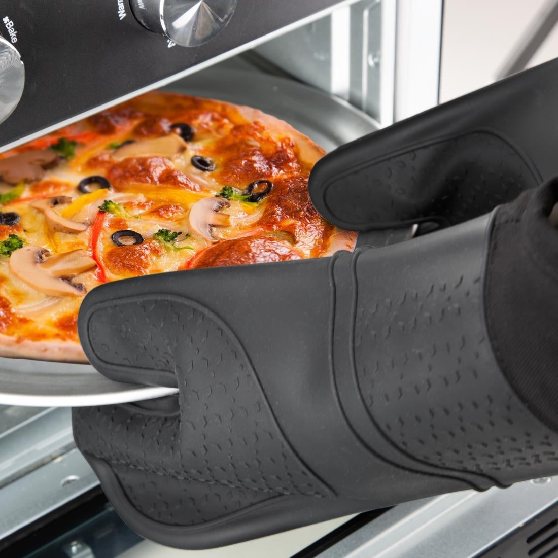 Vogue Silicone Oven Mitt with Sleeve - HS949