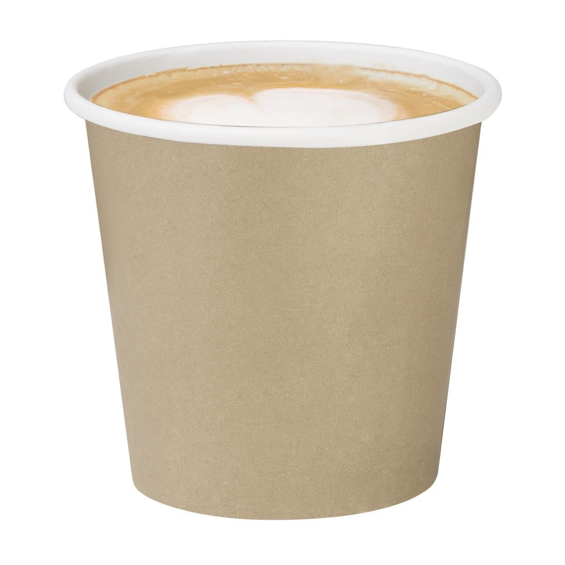 Fiesta Recyclable Hot Cups Single Wall Kraft 177ml (1000 Pack) - HT464