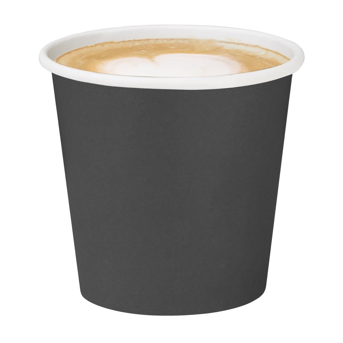 Fiesta Recyclable Hot Cups Single Wall Black 170ml (50 Pack) - HT469