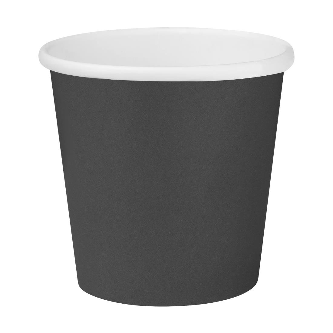 Fiesta Compostable Hot Cups Single Wall Black 177ml (1000 Pack) - HT470