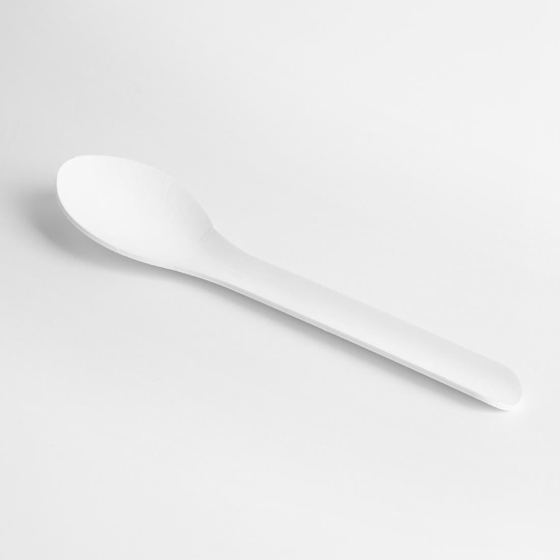 Fiesta Compostable Paper Spoons 150mm (100 Pack) - HT485
