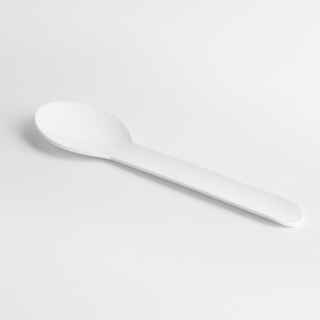 Fiesta Compostable Paper Teaspoons 132mm (100 Pack) - HT486