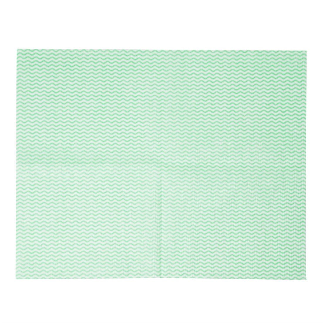 Jantex Heavy Duty Non-Woven Cloths Green (Pack of 25) - HT491