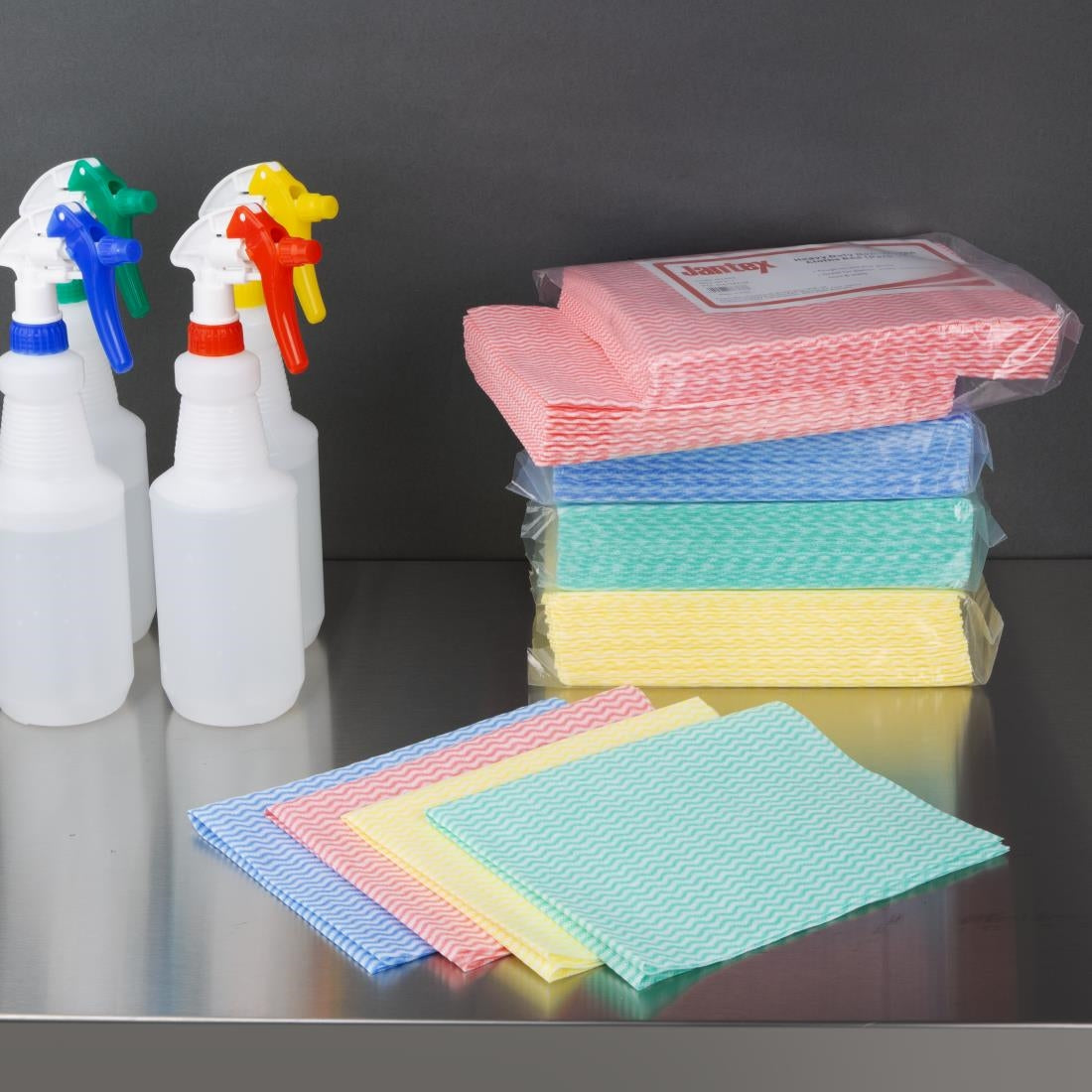 Jantex Heavy Duty Non-Woven Cloths Blue (Pack of 25) - HT492