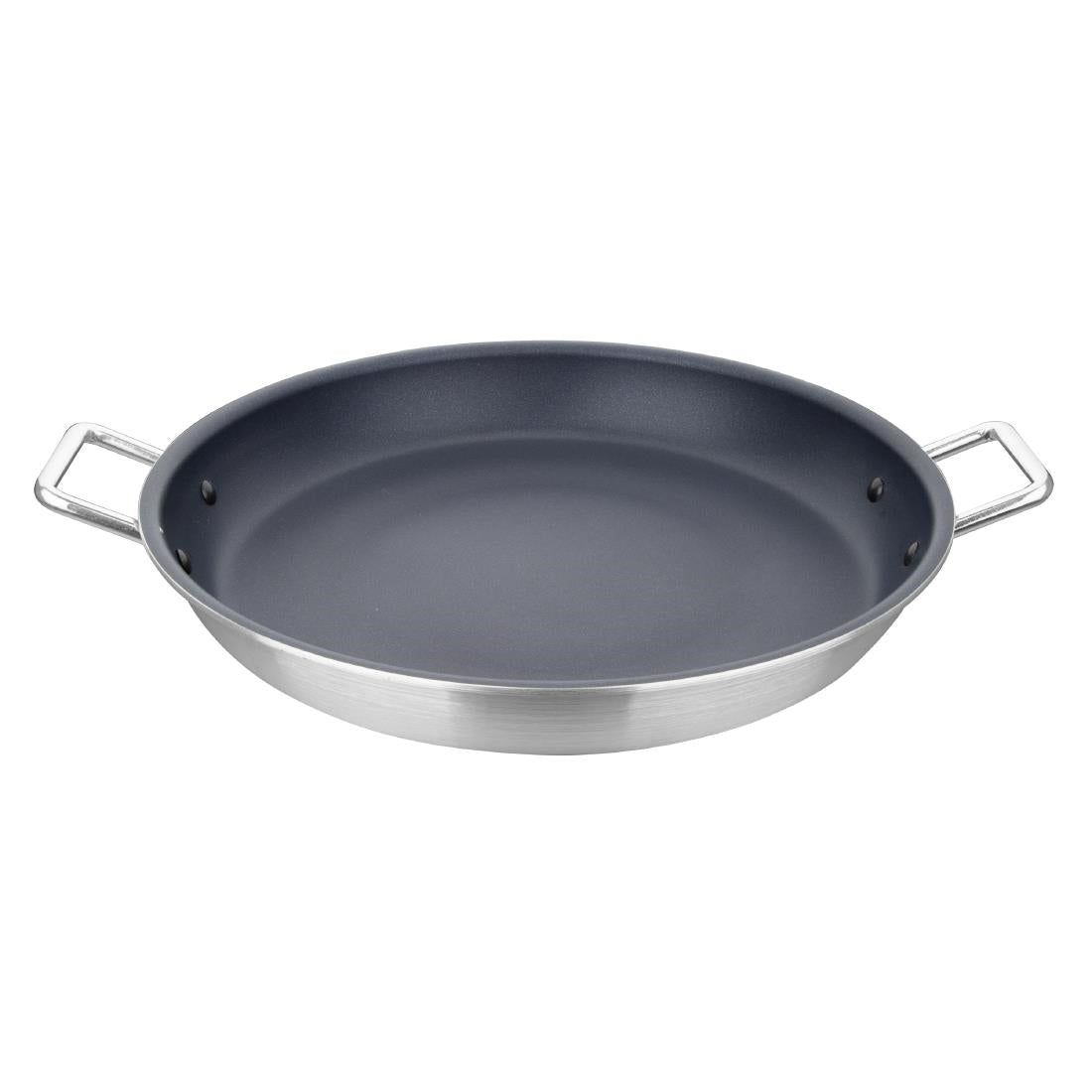 Vogue Aluminium Non-stick Teflon Platinum Plus Paella Pan 35cm - HT990