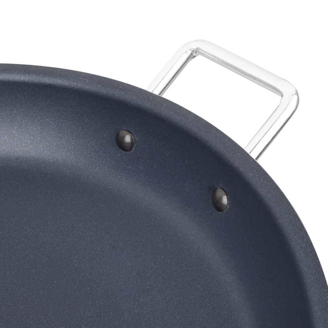 Vogue Aluminium Non-stick Teflon Platinum Plus Paella Pan 35cm - HT990
