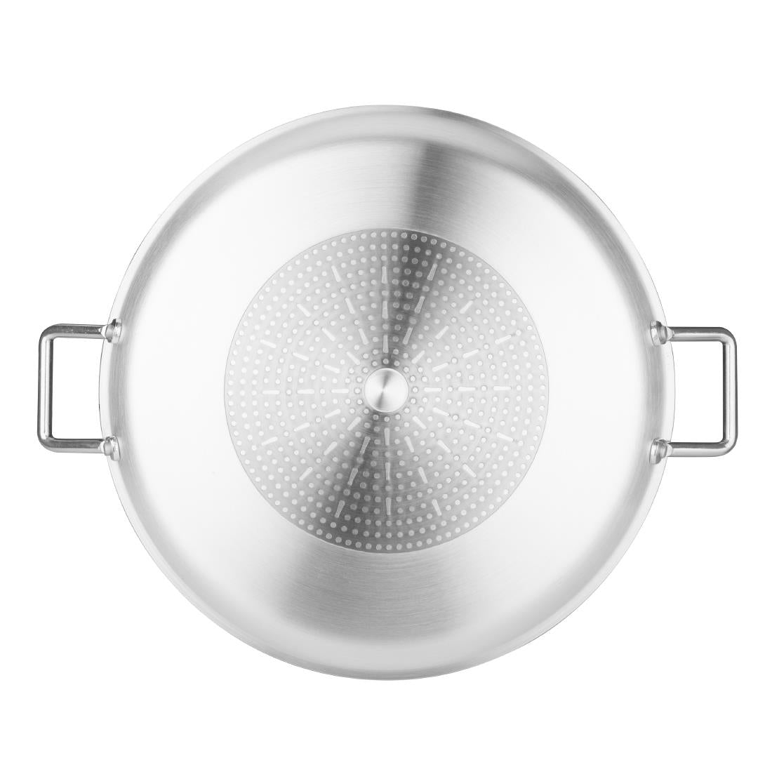 Vogue Aluminium Non-stick Teflon Platinum Plus Paella Pan 35cm - HT990