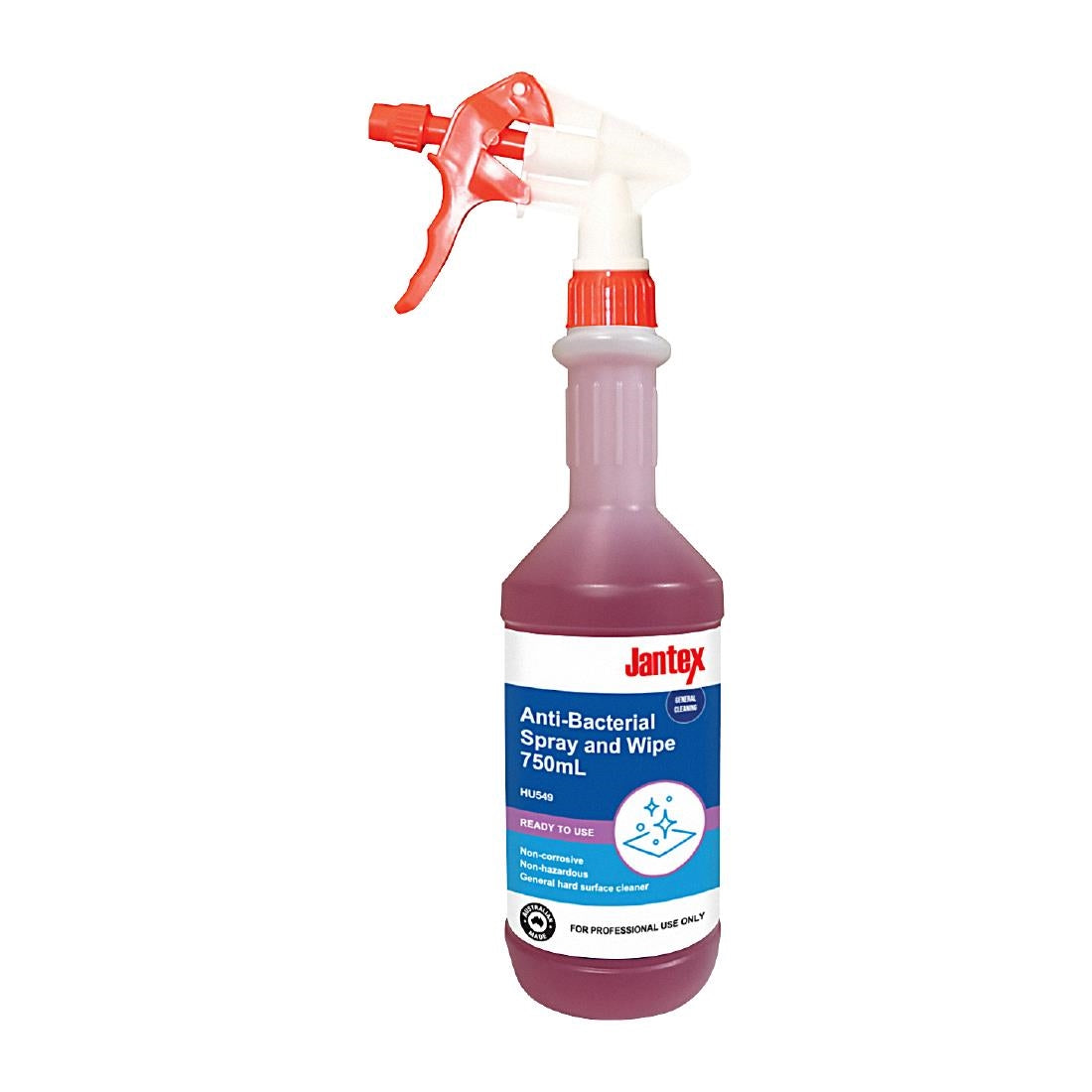 Jantex Anti-Bacterial Spray and Wipe Ready To Use - 750ml - HU549