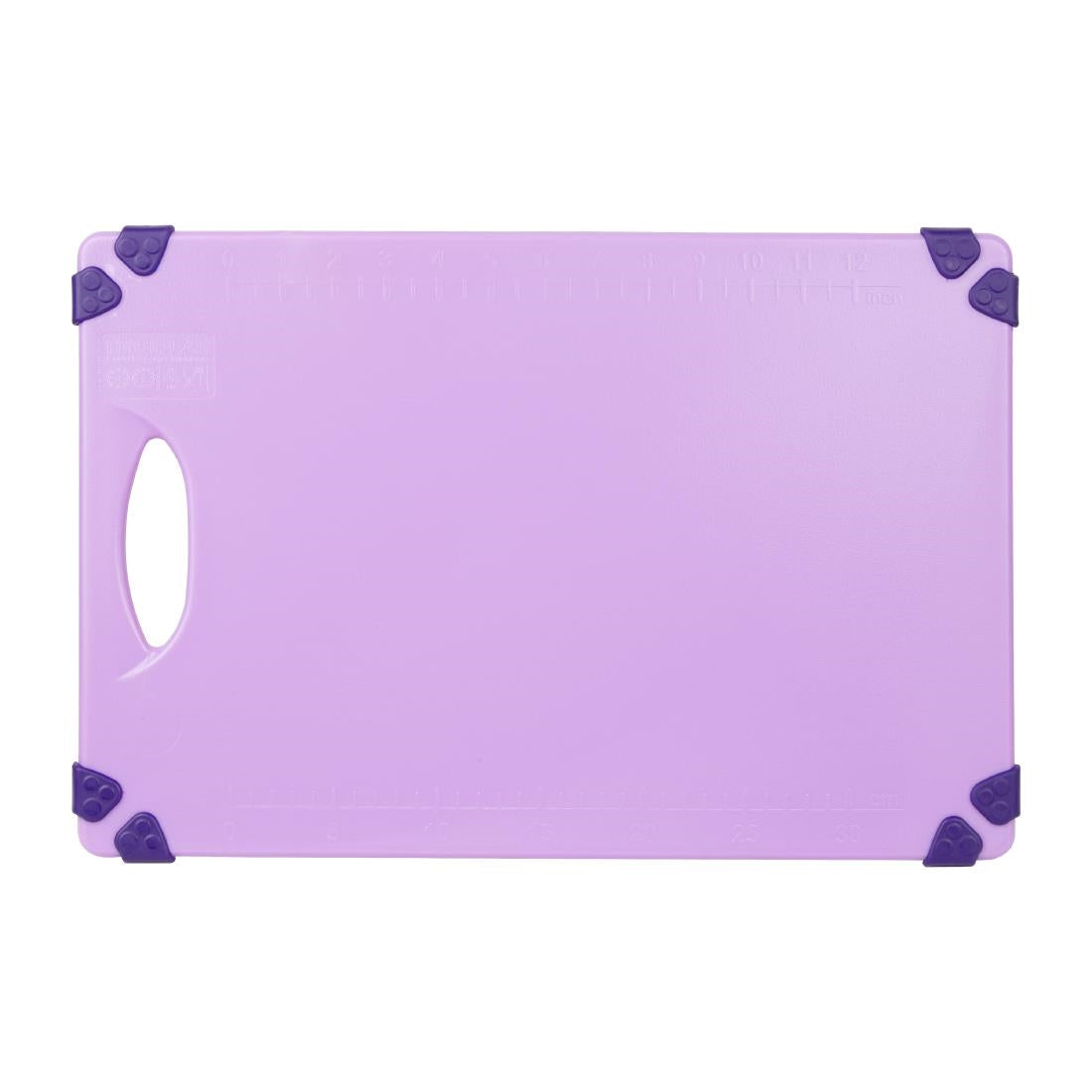 Hygiplas Commercial Grip Chopping Board Purple - 458x306mm - HW002