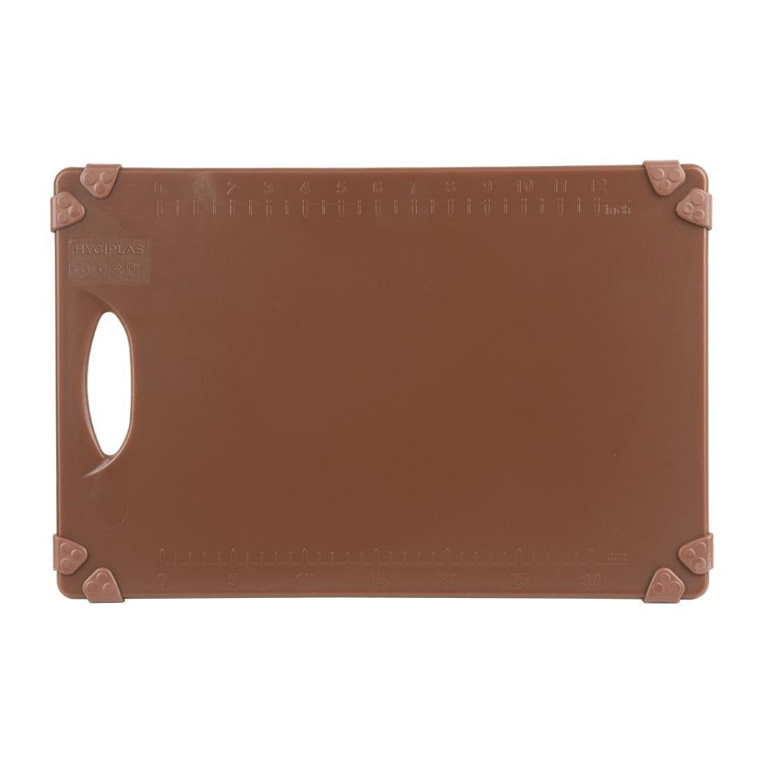 Hygiplas Commercial Grip Chopping Board Brown - 458x306mm - HW003