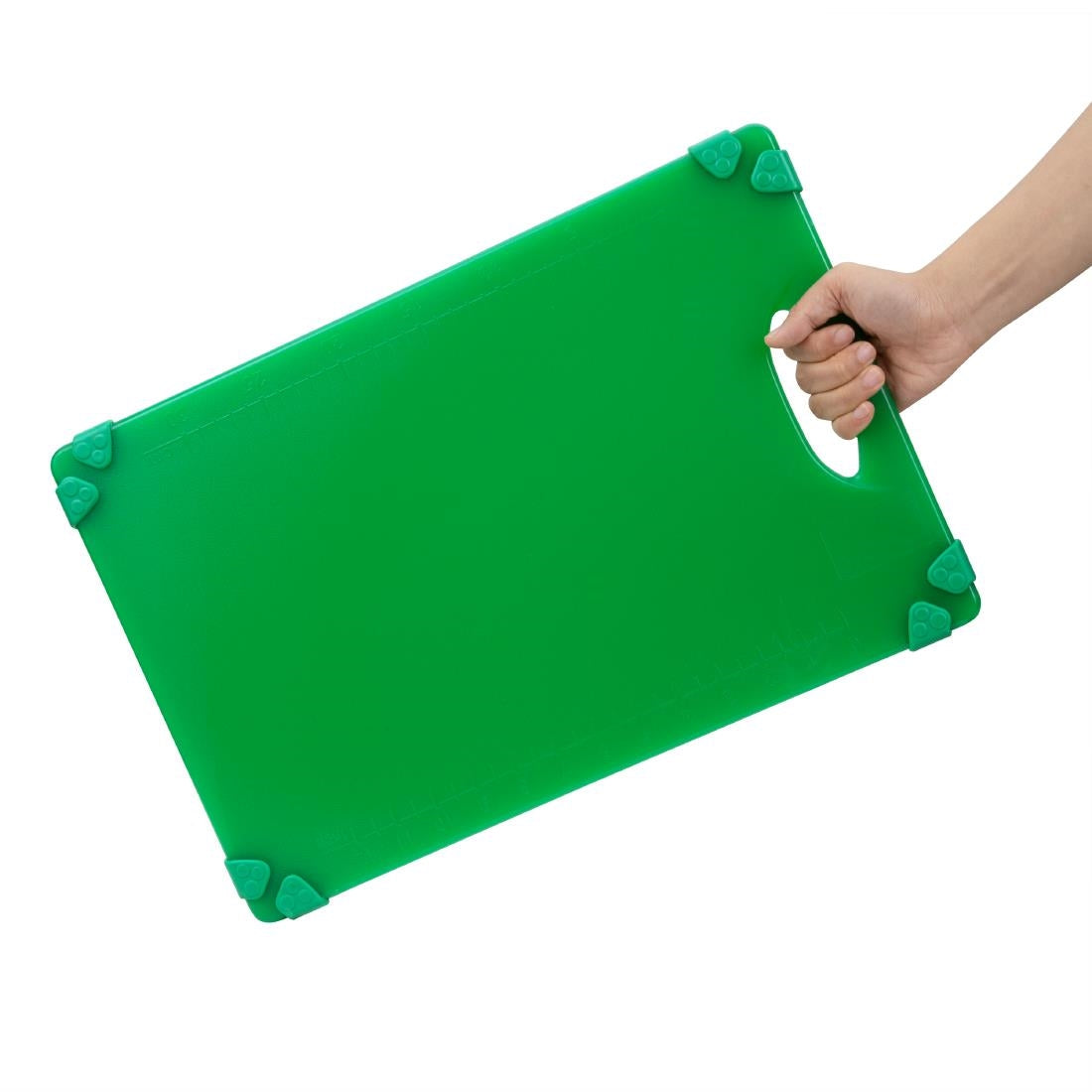 Hygiplas Commercial Grip Chopping Board Green - 458x306mm - HW004