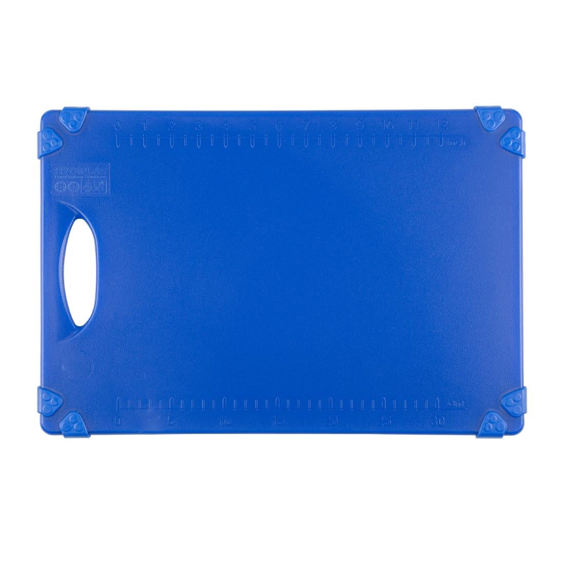 Hygiplas Commercial Grip Chopping Board Blue - 458x306mm - HW006