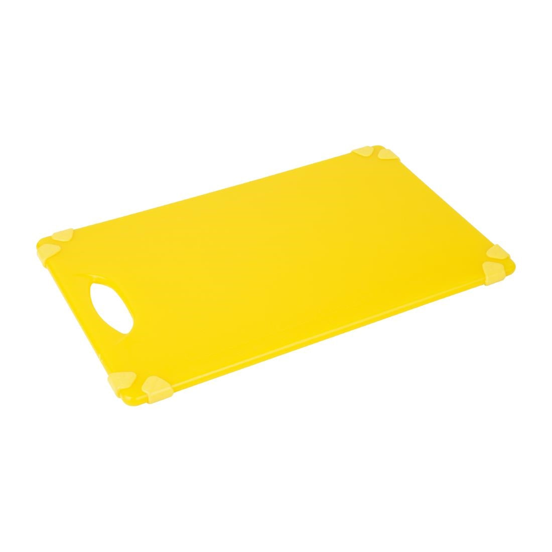 Hygiplas Commercial Grip Chopping Board Yellow - 458x306mm - HW007