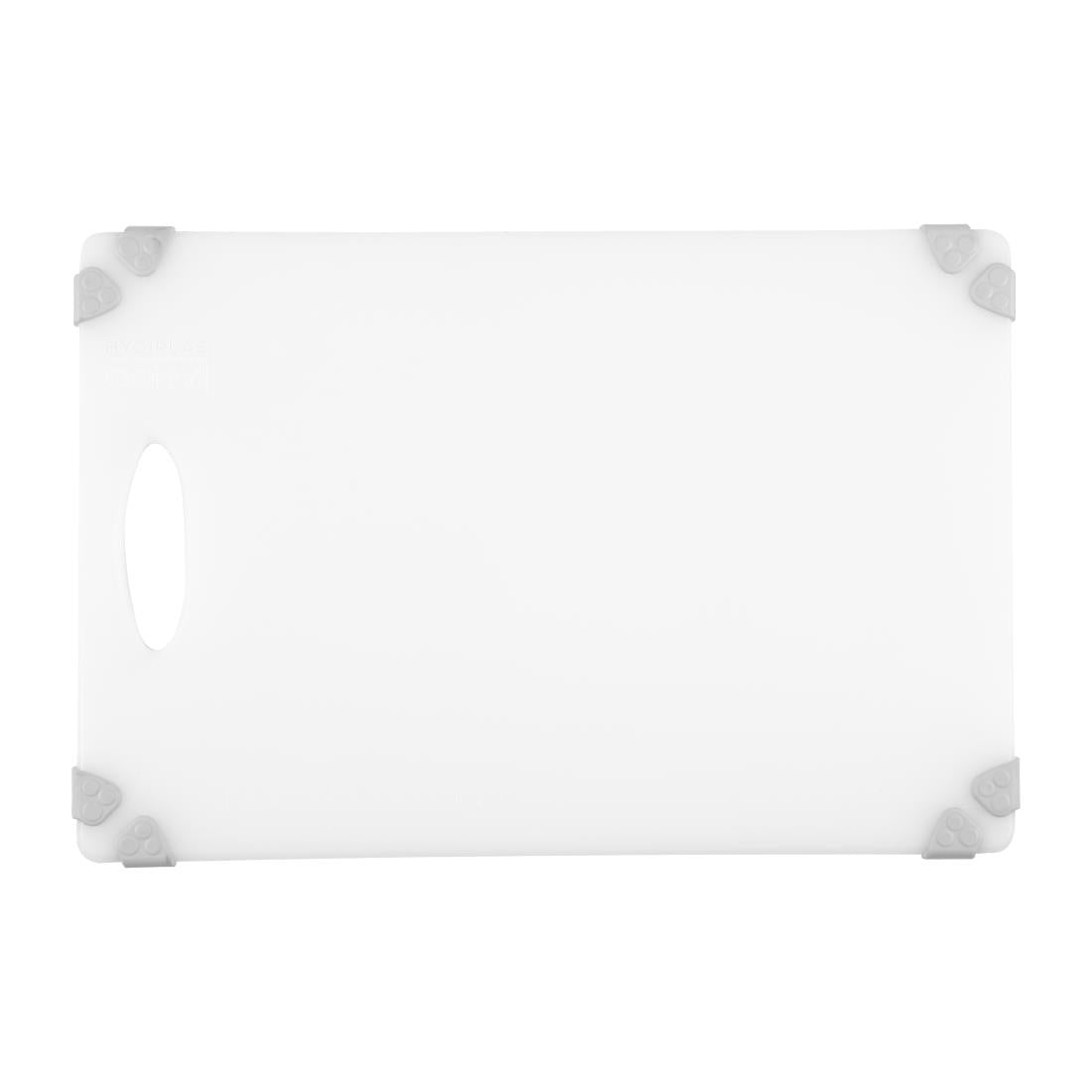 Hygiplas Commercial Grip Chopping Board White - 458x306mm - HW008