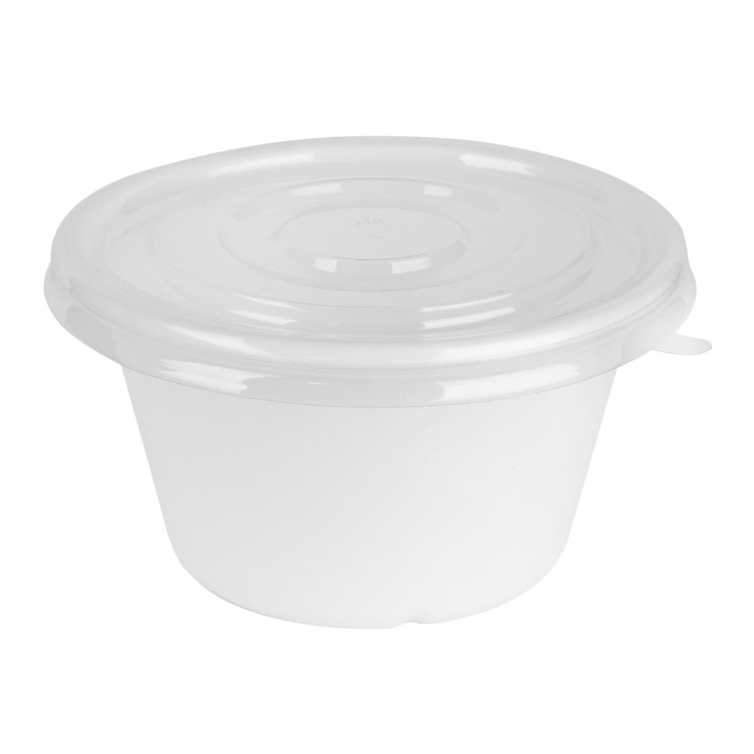 Fiesta Recyclable PET Lids for 400/500ml Bowl Bases (50 Pack) - HW026