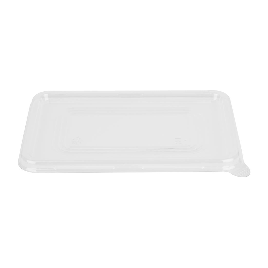 Fiesta Recyclable PET Lids for Bagasse Container Bases (100 Pack) - HW038