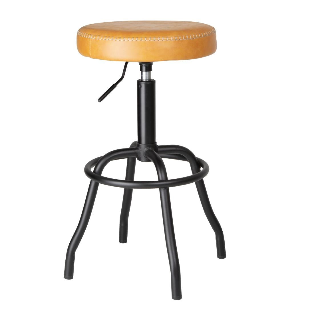 Bolero Brooklyn PU High Bar Stool - Caramel - HW290