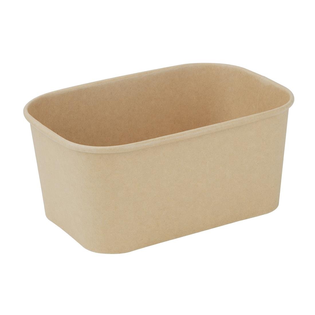 Fiesta Recyclable Rectangular Food Containers 1000ml (300 Pack) - HW623