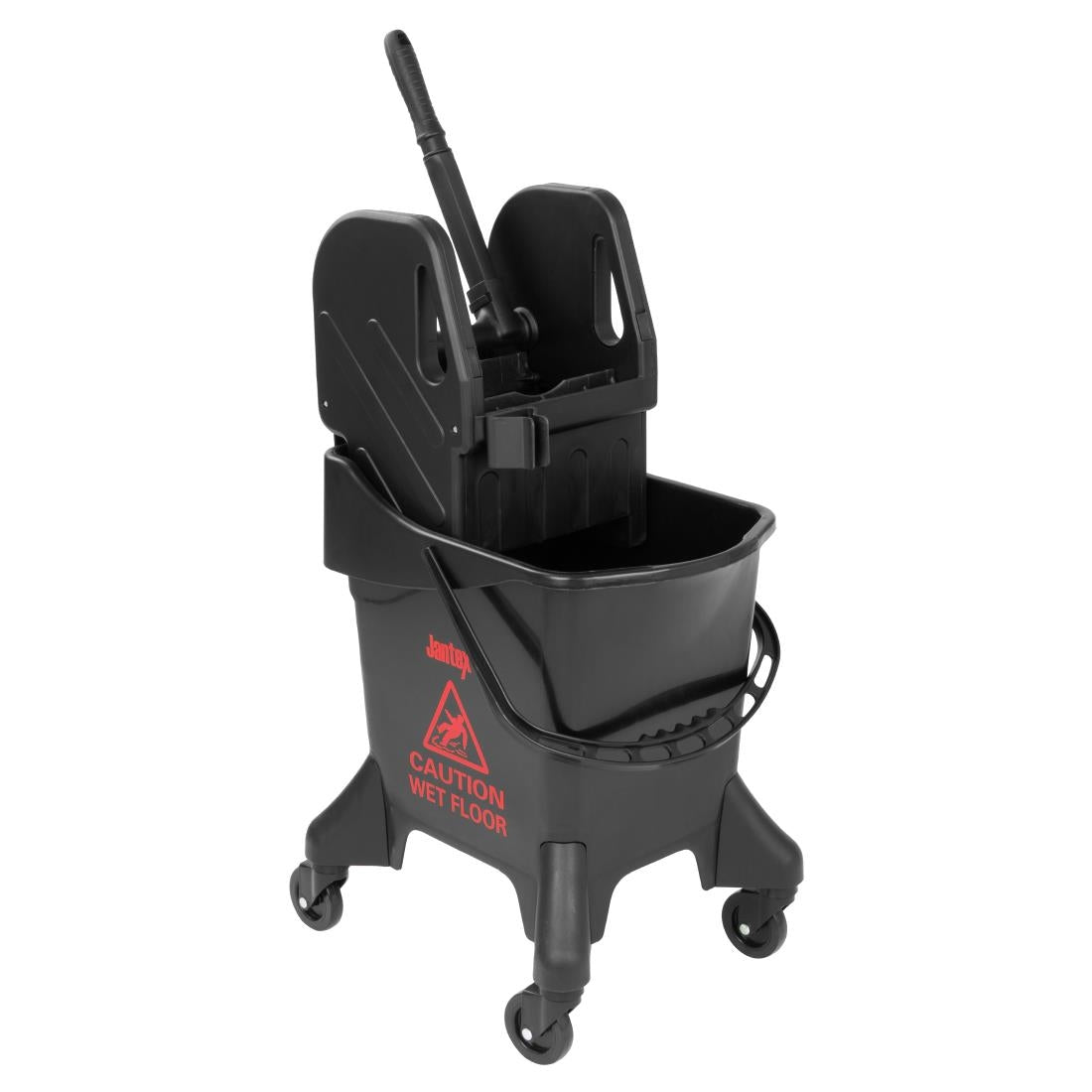 Jantex 21Ltr Tall Mop Bucket and Wringer - Red Print - HW636