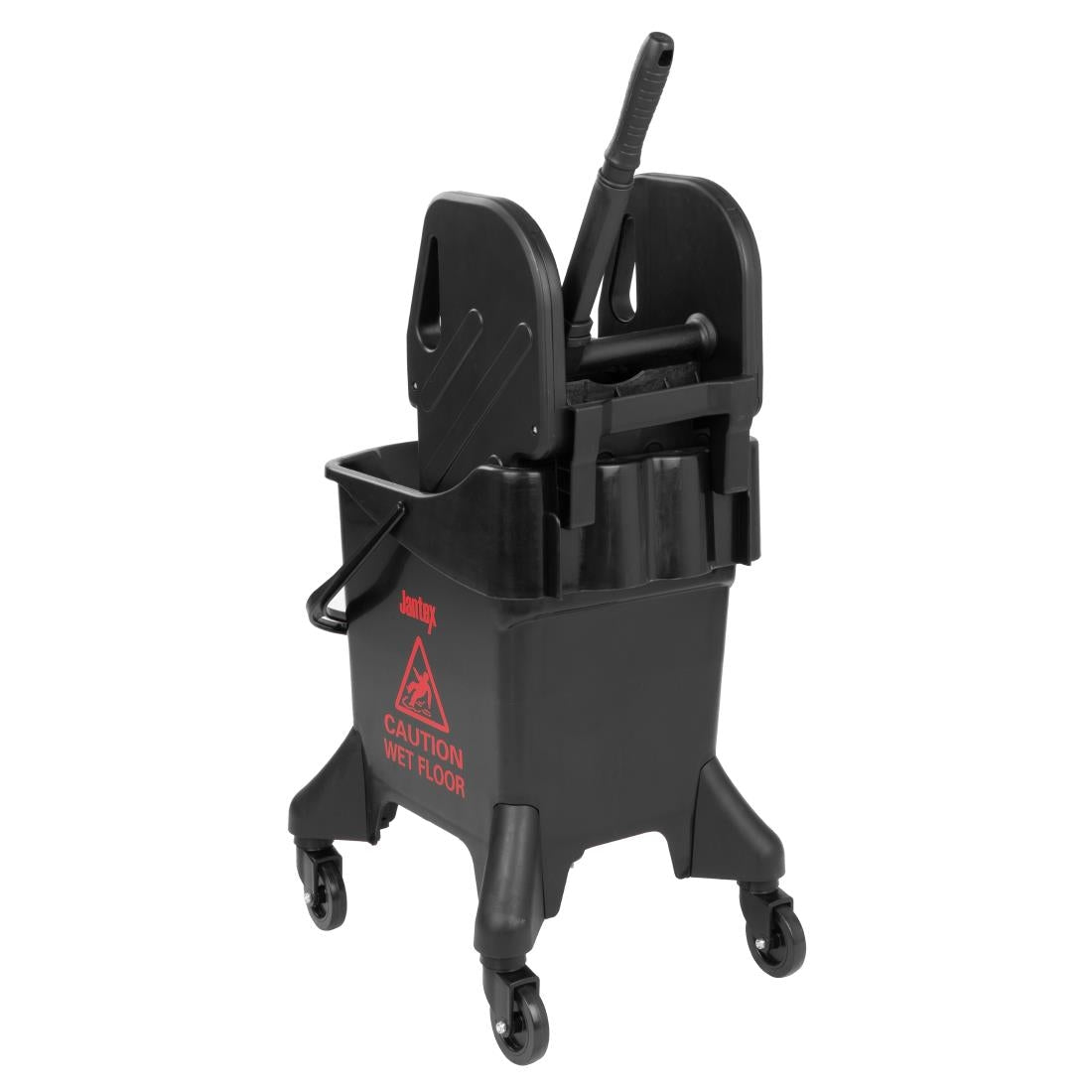 Jantex 21Ltr Tall Mop Bucket and Wringer - Red Print - HW636