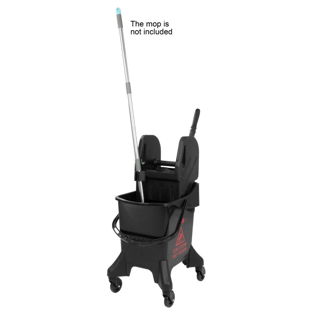 Jantex 21Ltr Tall Mop Bucket and Wringer - Red Print - HW636