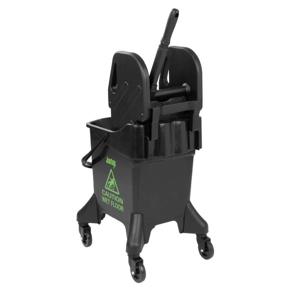 Jantex 21Ltr Tall Mop Bucket and Wringer - Green Print - HW637