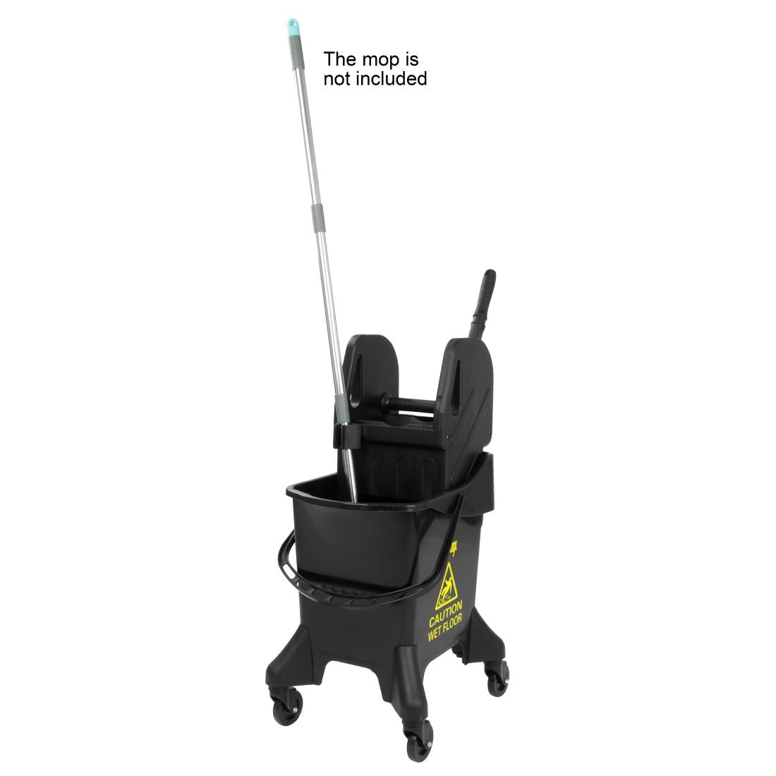 Jantex 21Ltr Tall Mop Bucket and Wringer - Yellow Print - HW638