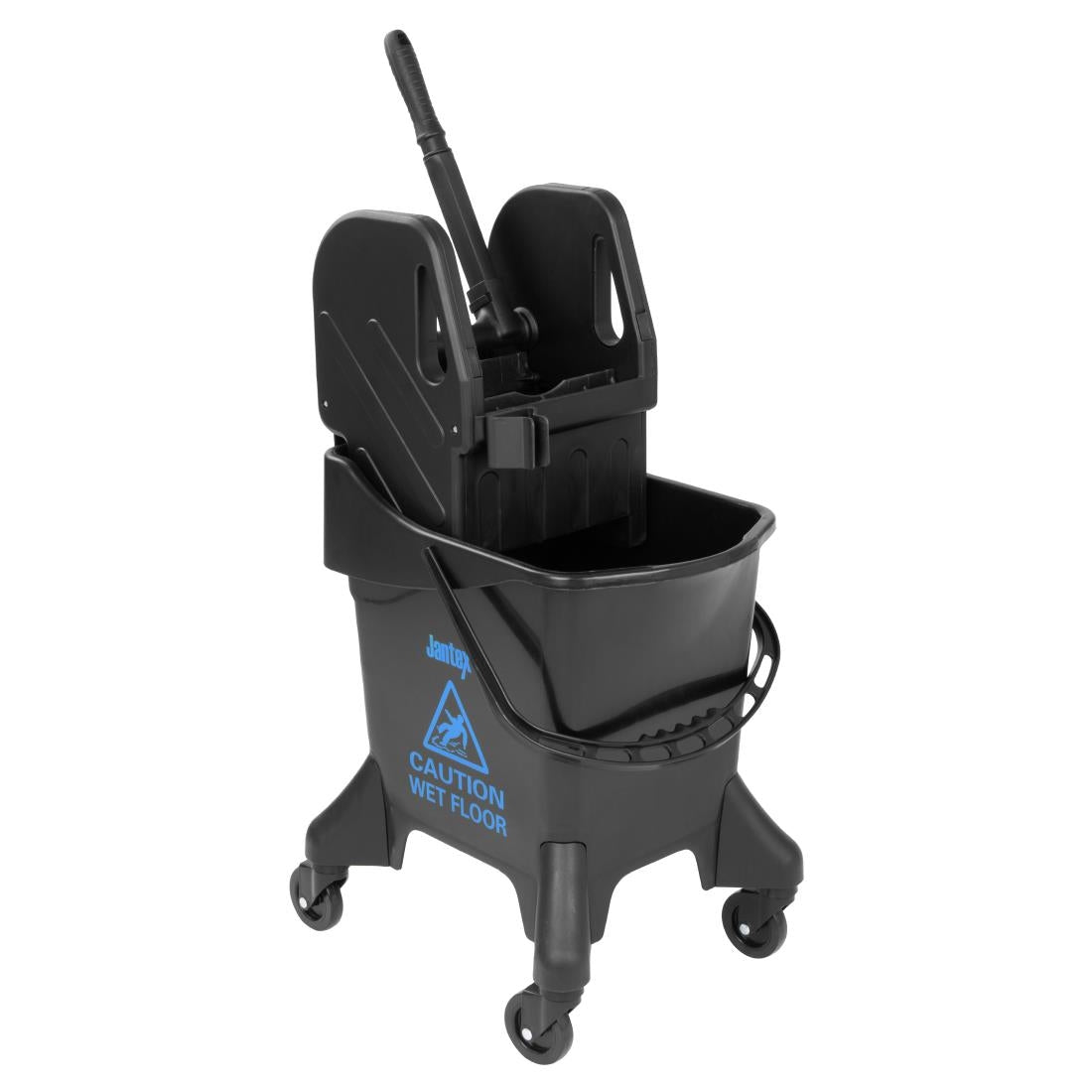Jantex 21Ltr Tall Mop Bucket and Wringer - Blue Print - HW639