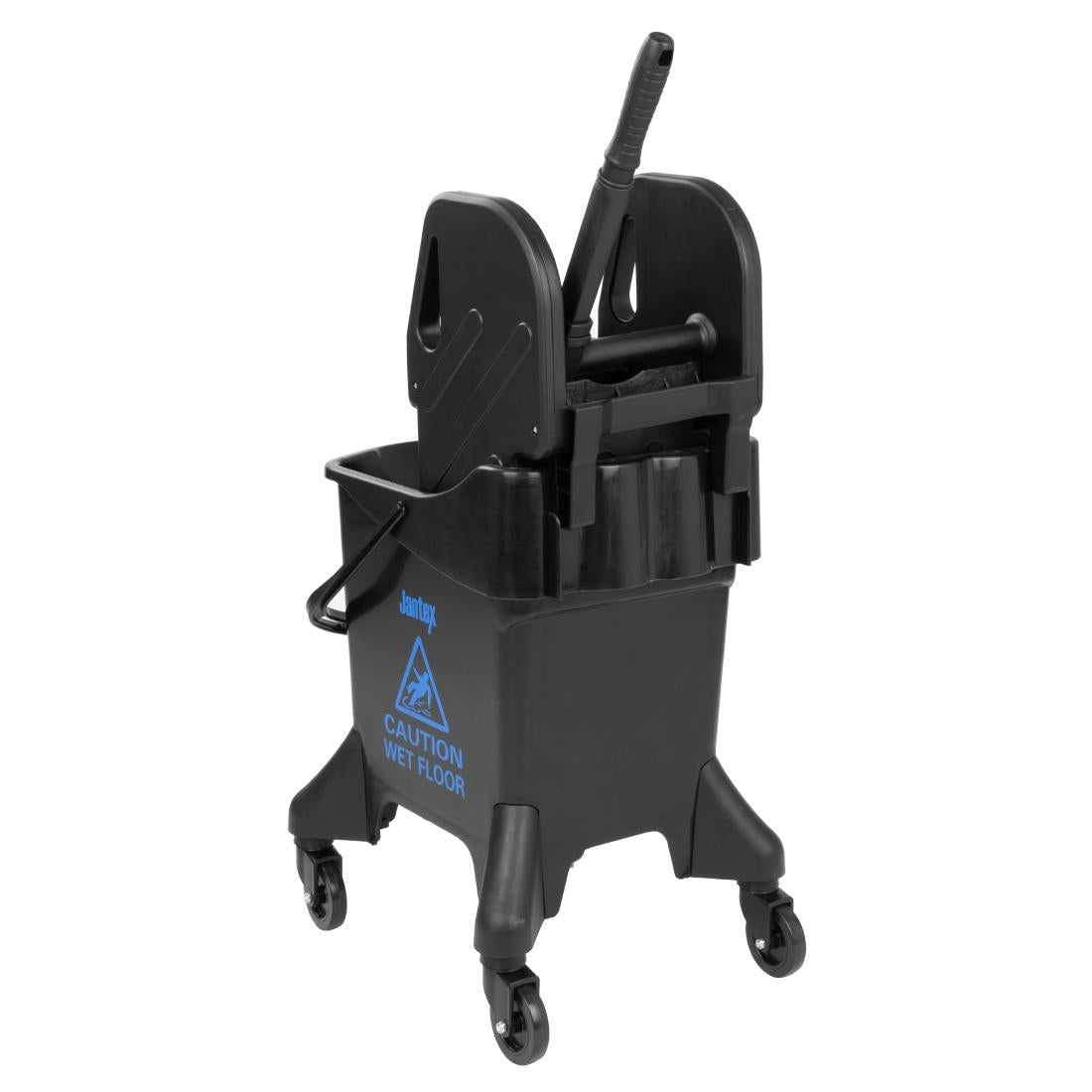 Jantex 21Ltr Tall Mop Bucket and Wringer - Blue Print - HW639