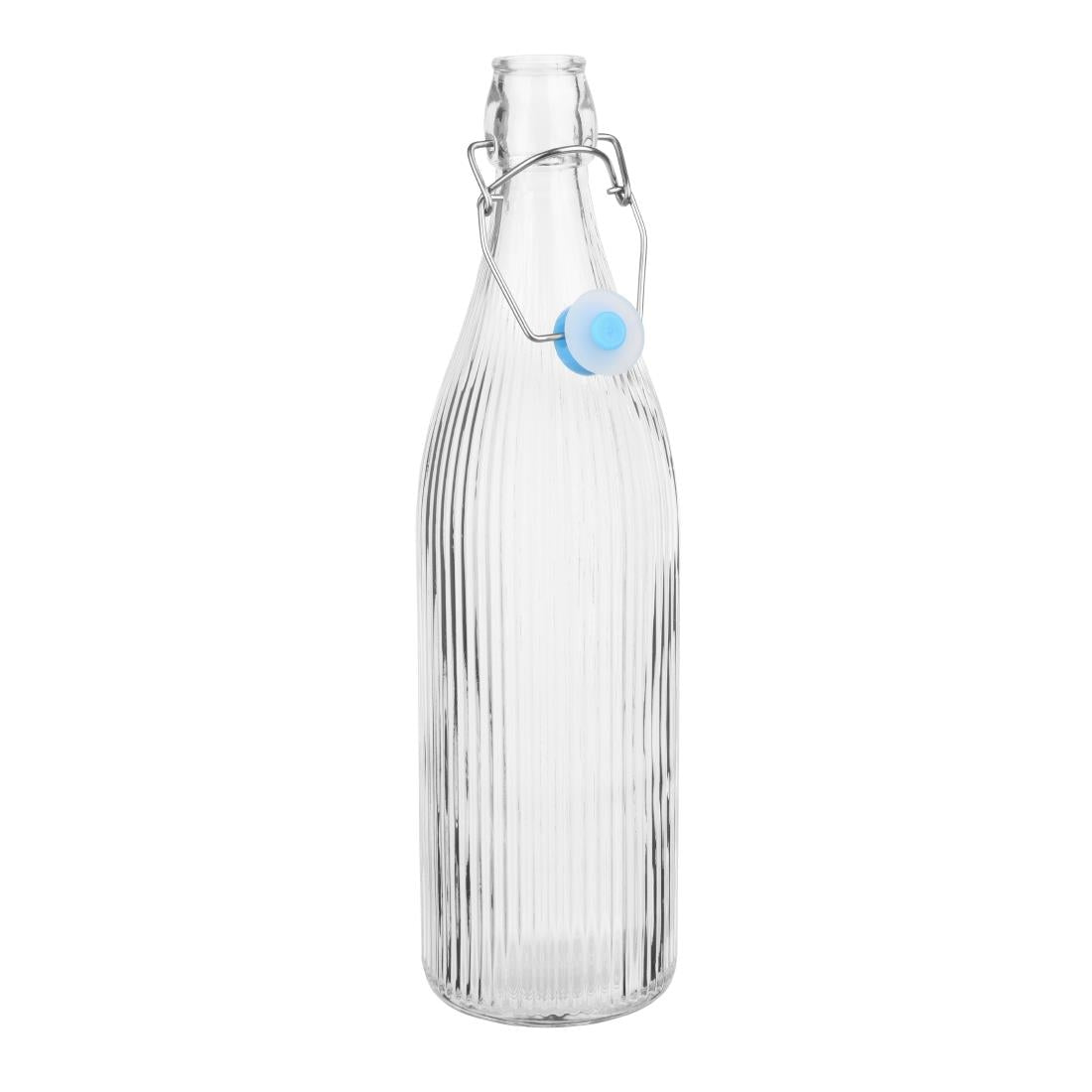 Olympia Ridged Swing Top Water Bottles 1Ltr (6 Pack) - HW793