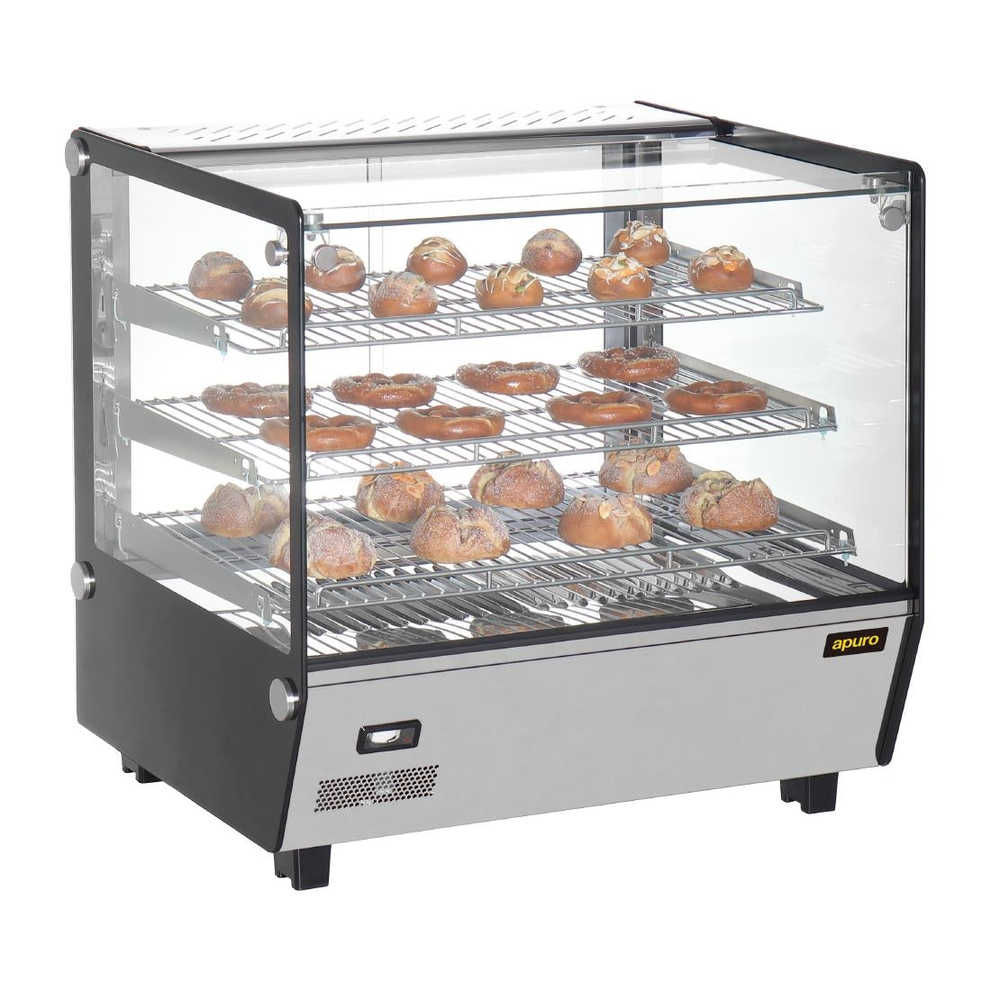 Apuro Square Countertop Heated Display Merchandiser 120Ltr - HW923-A