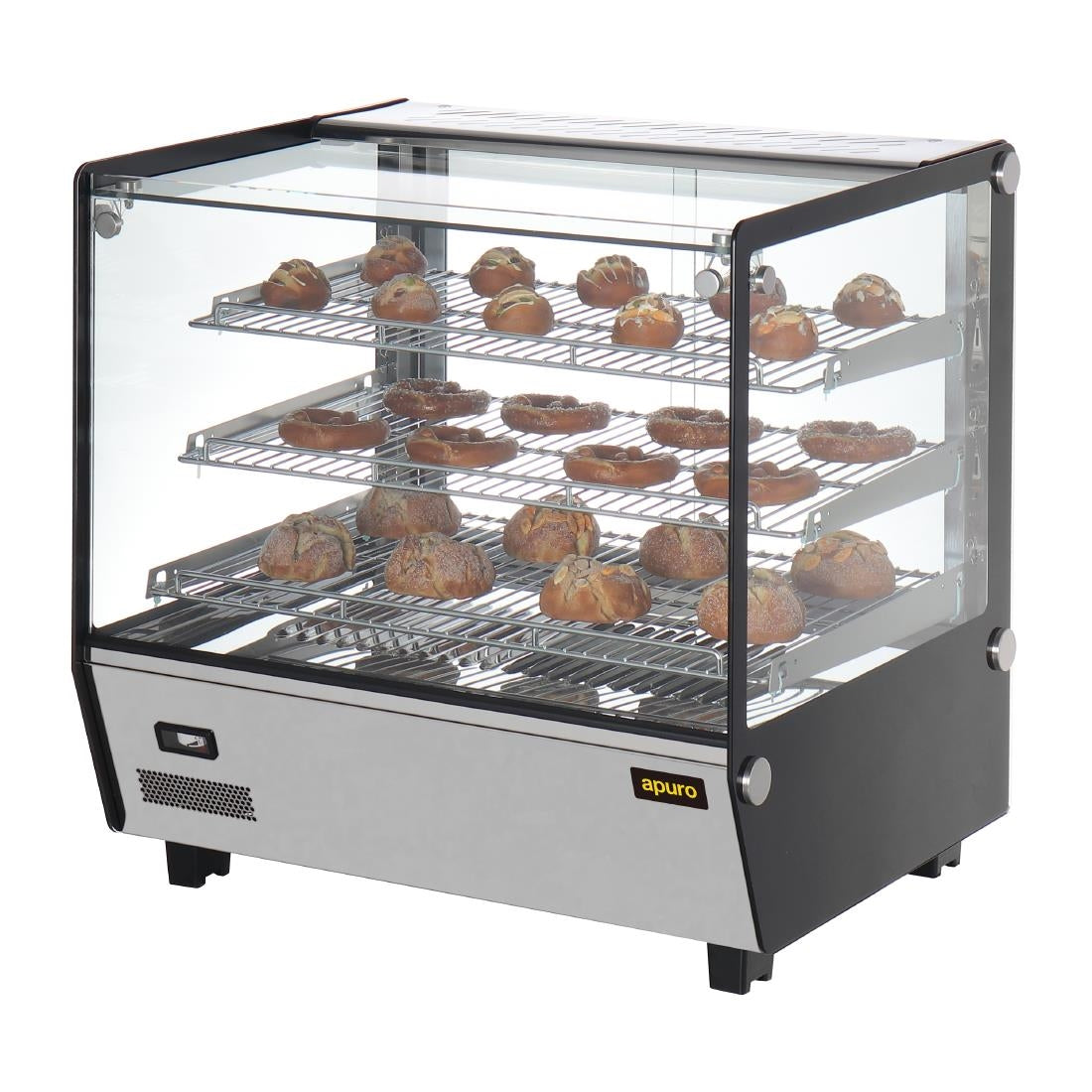 Apuro Square Countertop Heated Display Merchandiser 120Ltr - HW923-A