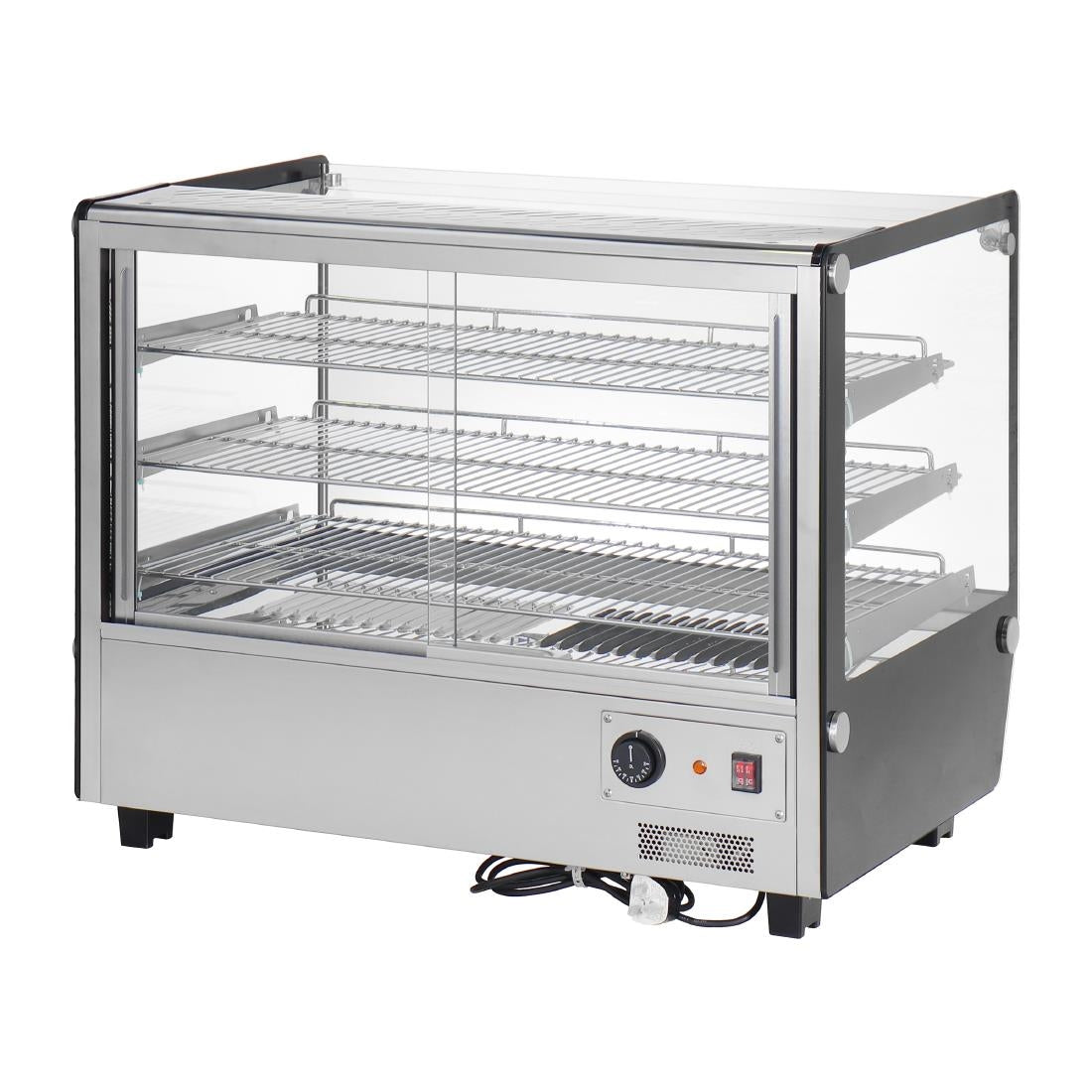 Apuro Square Countertop Heated Display Merchandiser 160Ltr - HW924-A