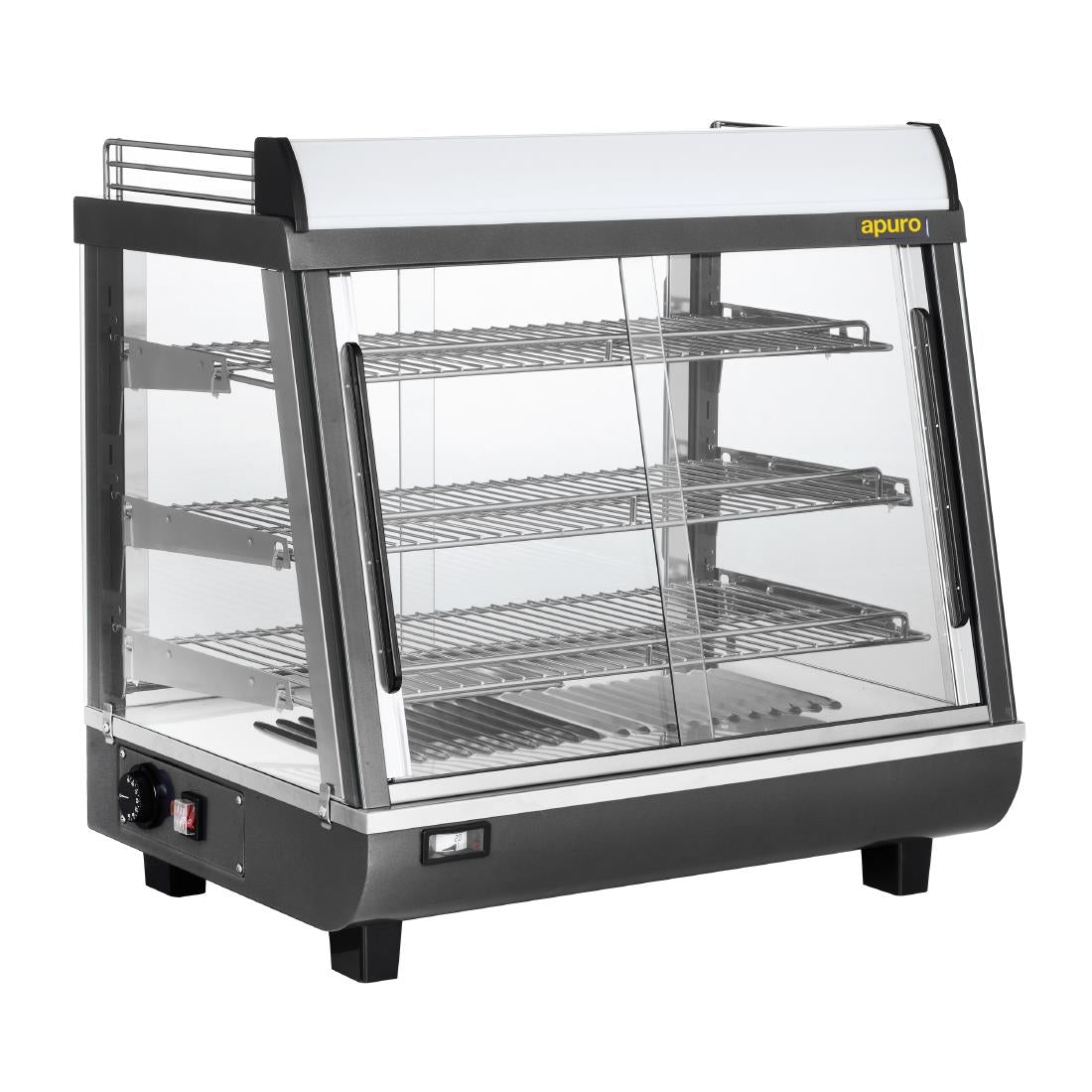 Apuro Front and Rear Door Heated Merchandiser 96Ltr - HW927-A