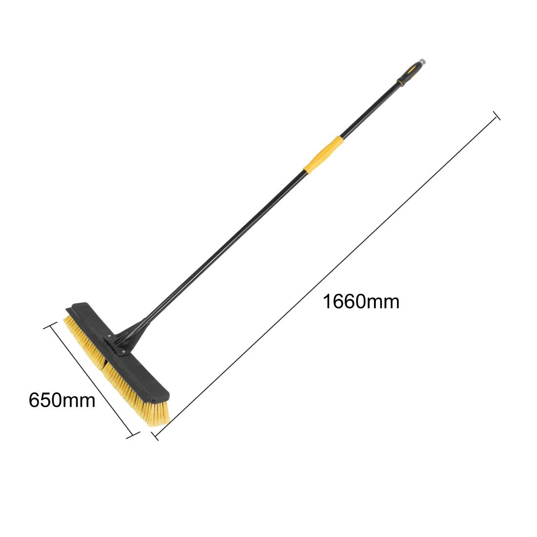 Jantex Heavy Duty Broom & Handle Set with Squeegee 24" - HX383