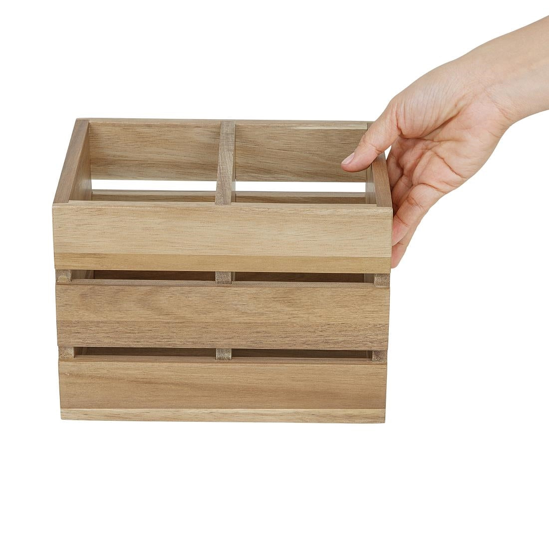 Olympia Table Organiser Acacia Wood 210x160x150mm - HX387