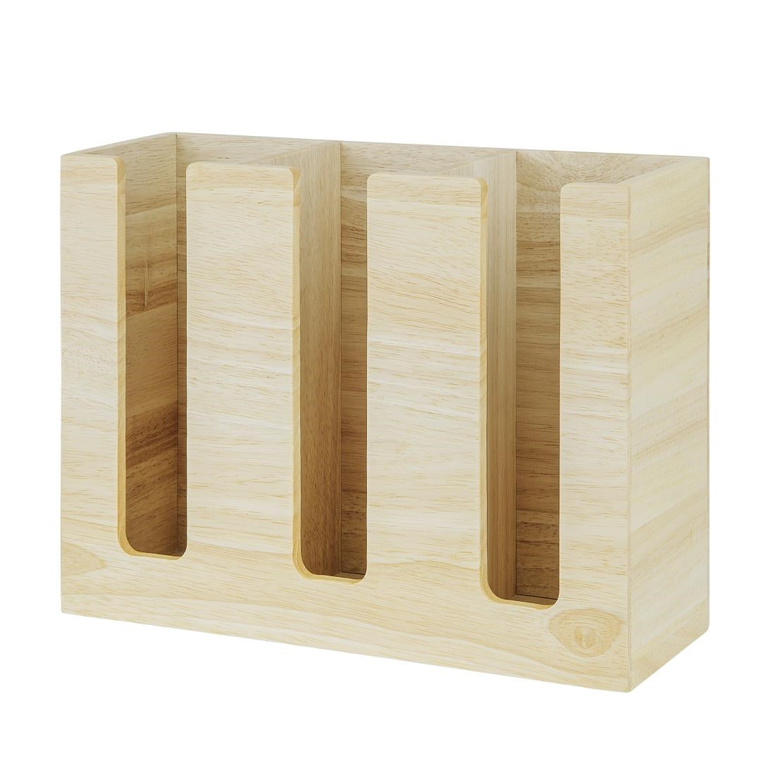 Olympia Cup Organiser Hevea Wood 340x120x240mm - HX394