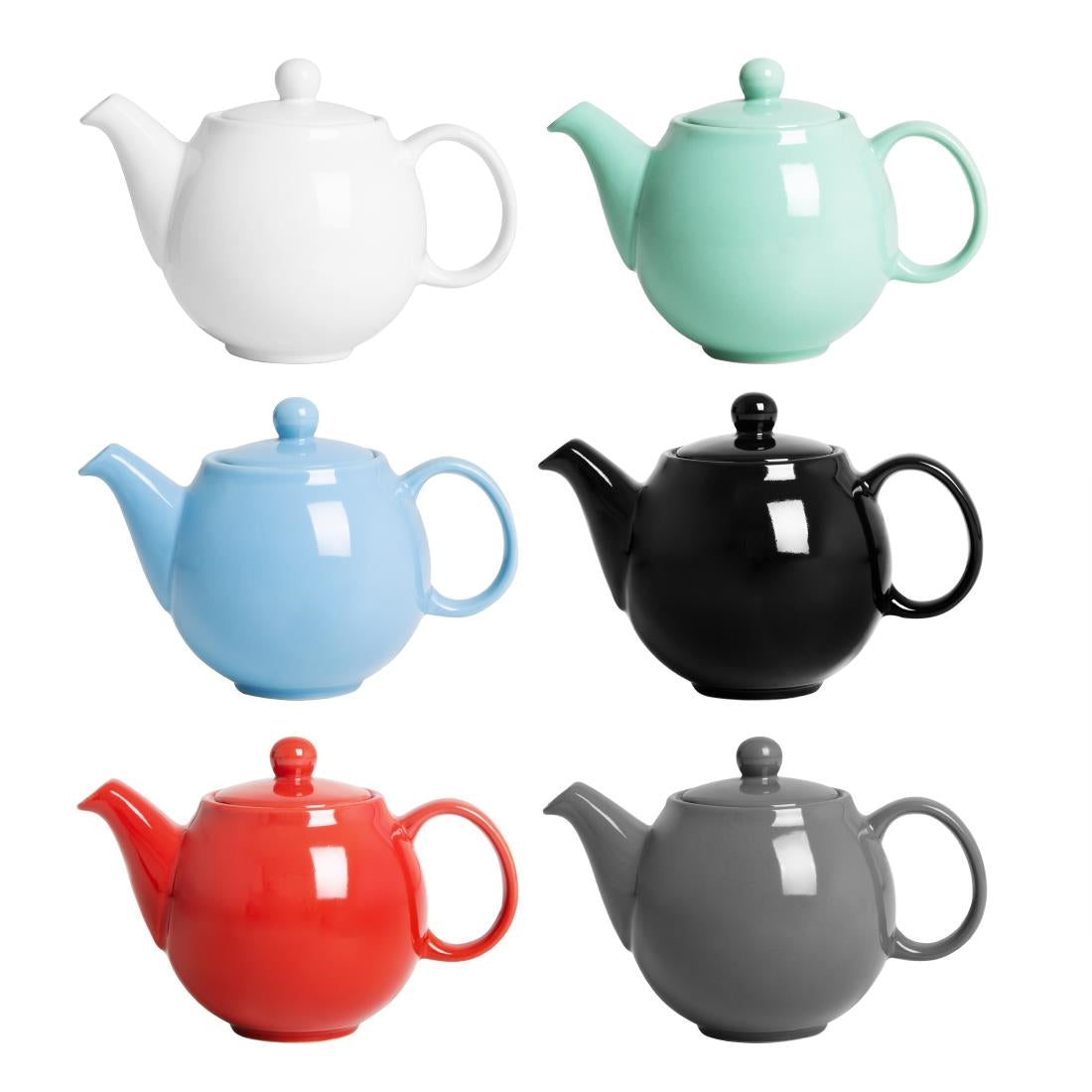 Olympia Café Teapot Charcoal 450ml (2 Pack) - HX797