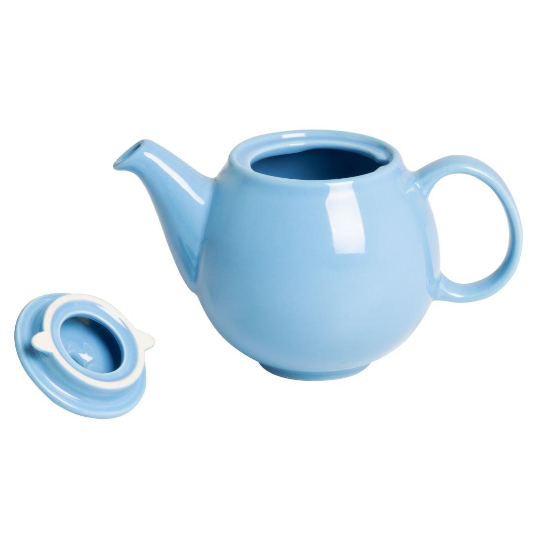 Olympia Café Teapot Blue 450ml (2 Pack) - HX798
