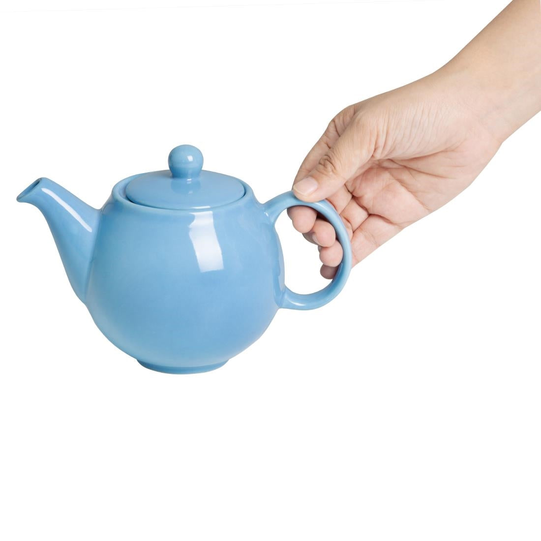 Olympia Café Teapot Blue 450ml (2 Pack) - HX798